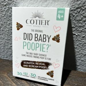 Baby shower scratcher game